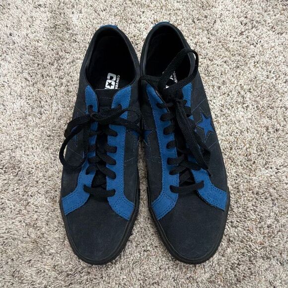 Converse CONS One Star Academy Suede Black Blue Men’s 10.5 - Picture 4 of 9